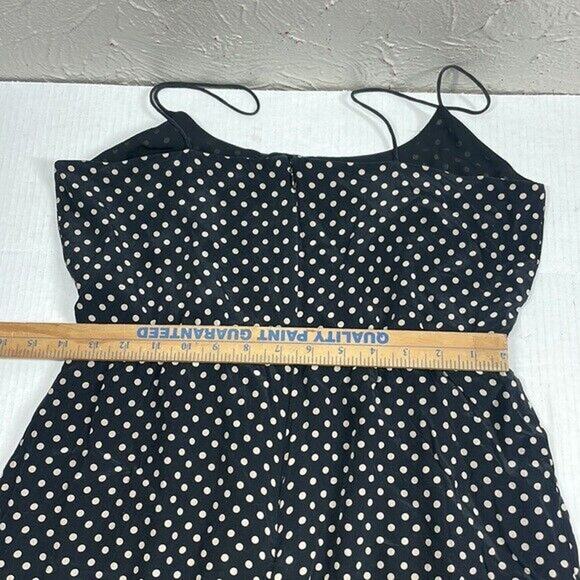 J Crew Blouson Dress Polka Dot Spaghetti Strap Sheath Party Cocktail Sz S Approx - Picture 5 of 6